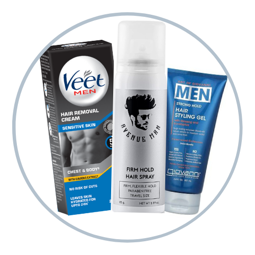 Hair gels, Wax & Spray