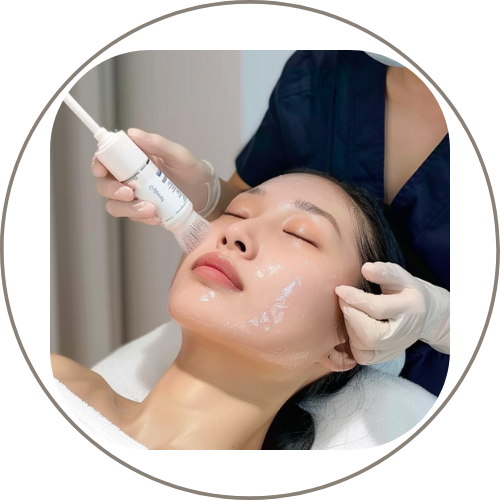 Korean glass skin hydration facial