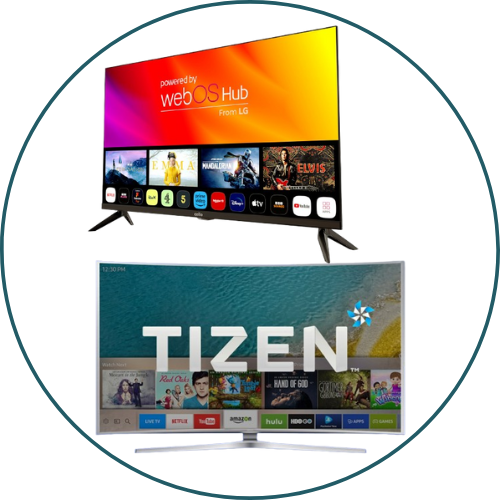 TVs with Web OS & Tizen
